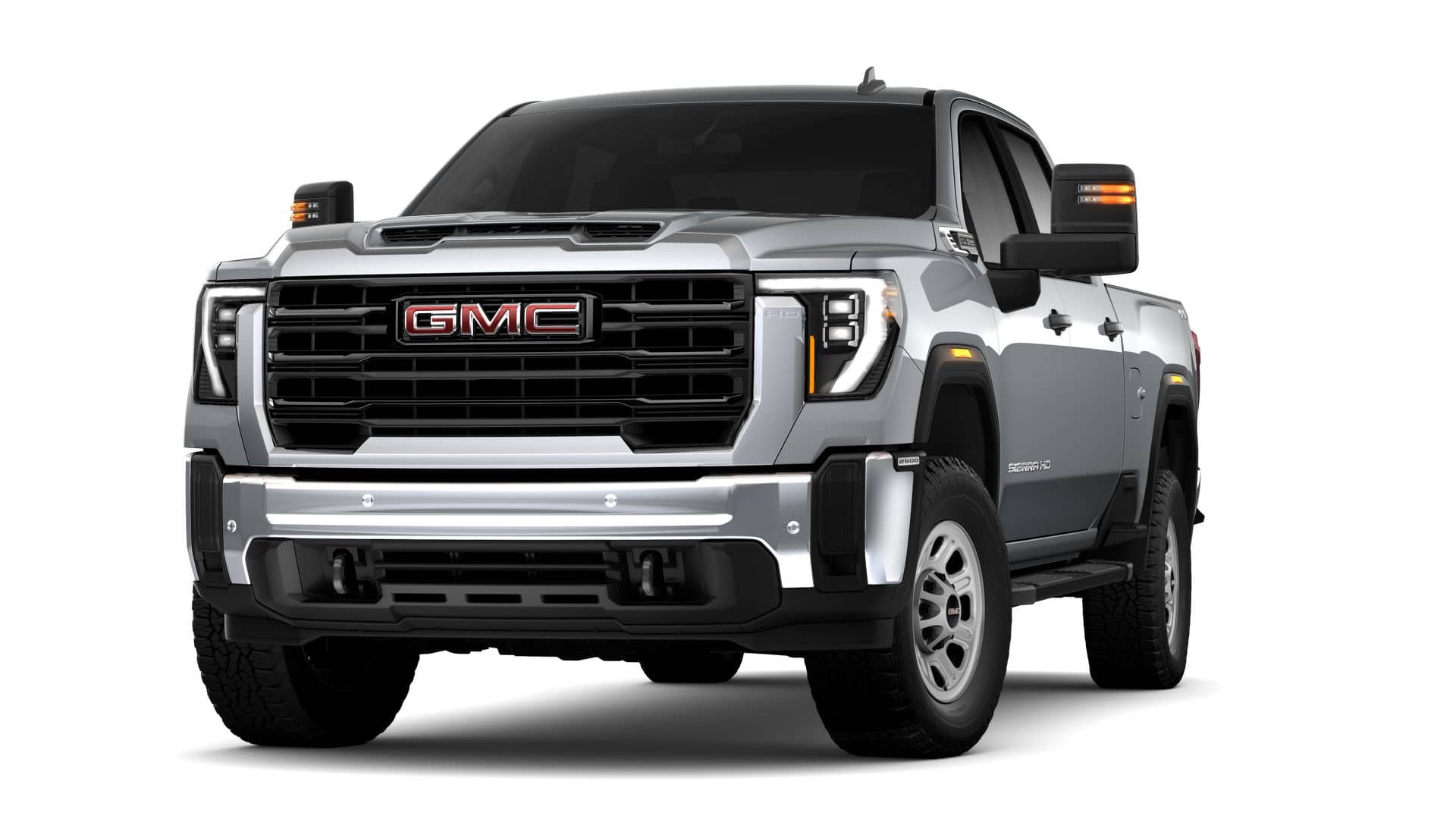 2026 GMC Sierra 2500 HD Pro in Sterling Metallic — front three-quarter view