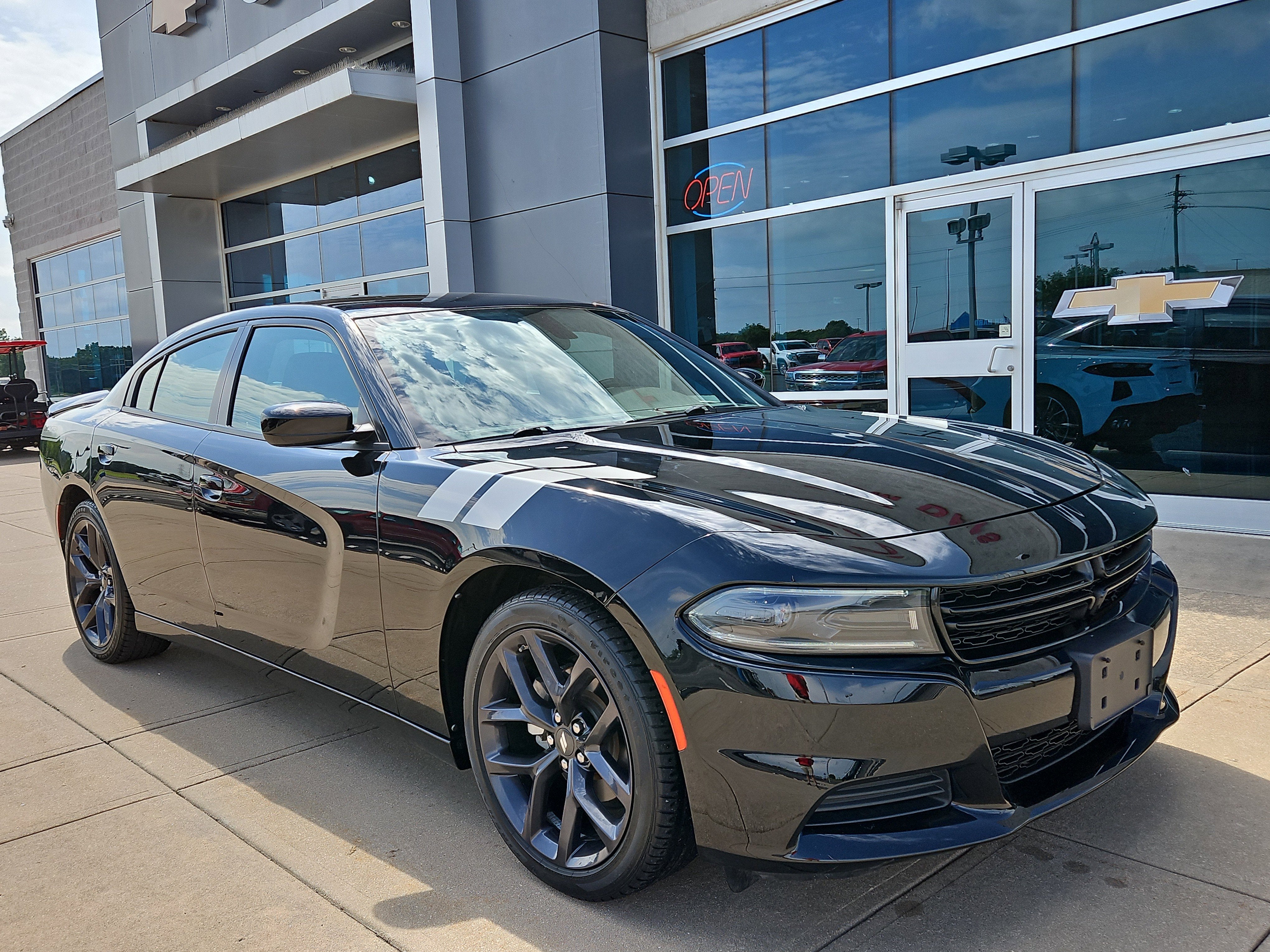 2023 Dodge Charger SXT in Black — front three-quarter view